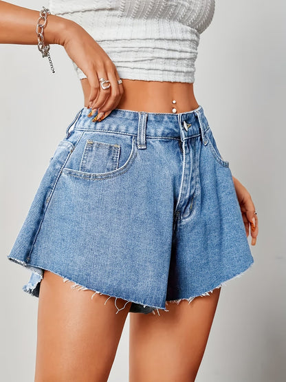 Women's High-Waisted Flared Shorts